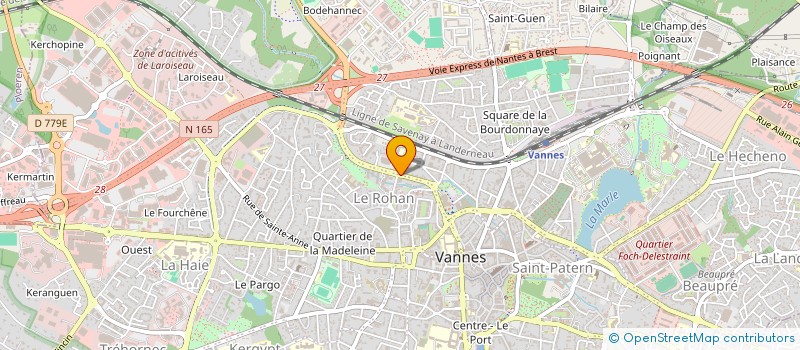 localisation de l'entreprise PAUSE BON'HEURE à VANNES
