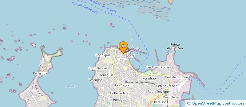 localisation de l'entreprise PAUSE CAFE  ROSCOFF