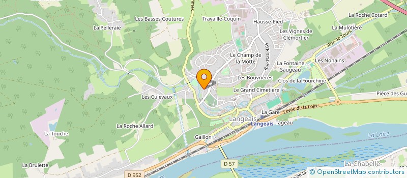 localisation de l'entreprise PAUSE CAFE  LANGEAIS