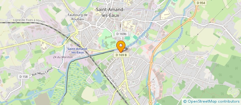 localisation de l'entreprise PAUSE CIG'  SAINT-AMAND-LES-EAUX