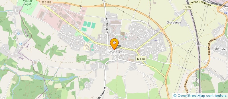 localisation de l'entreprise PAUSE COIFFEE  HEYRIEUX