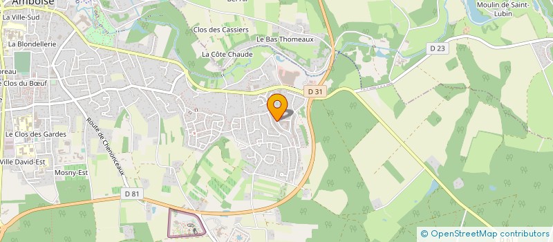 localisation de l'entreprise PAUSE DETENTE  AMBOISE