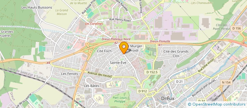 localisation de l'entreprise PAUSE GOURMANDE à DREUX