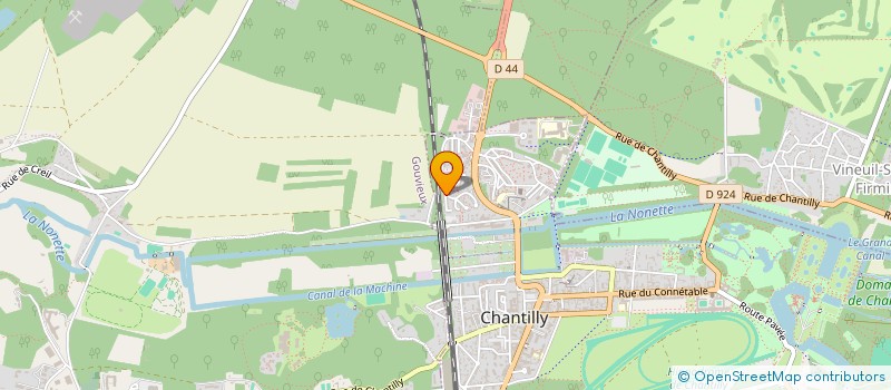 localisation de l'entreprise PAUSE GOURMANDE  CHANTILLY