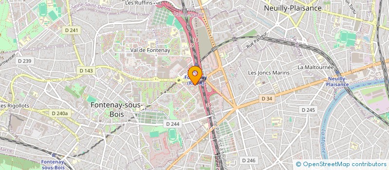 localisation de l'entreprise PAUSE GOURMETS à FONTENAY-SOUS-BOIS