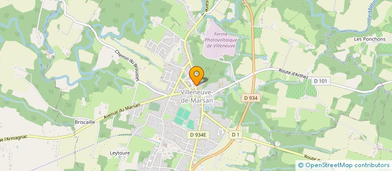 localisation de l'entreprise PAUSE & PANIER  VILLENEUVE-DE-MARSAN