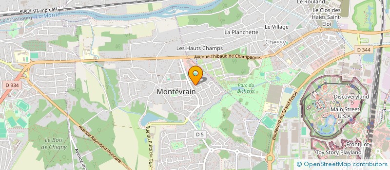 localisation de l'entreprise PAUSE SAVEURS à MONTEVRAIN