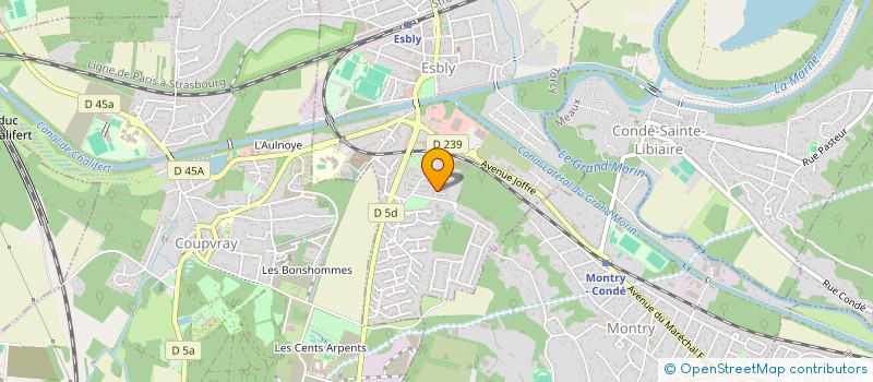 localisation de l'entreprise PAUSE TAXI à ESBLY