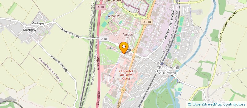 localisation de l'entreprise PAUSE VIRTUELLE  CHASSENEUIL-DU-POITOU