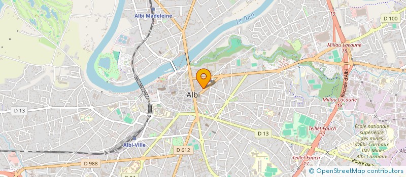 localisation de l'entreprise PAUSECOULEURS à ALBI