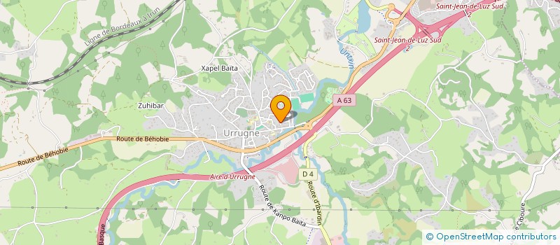 localisation de l'entreprise PAUSU  URRUGNE