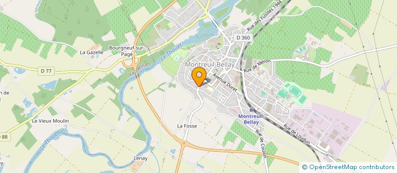 localisation de l'entreprise PAUSYB à MONTREUIL-BELLAY