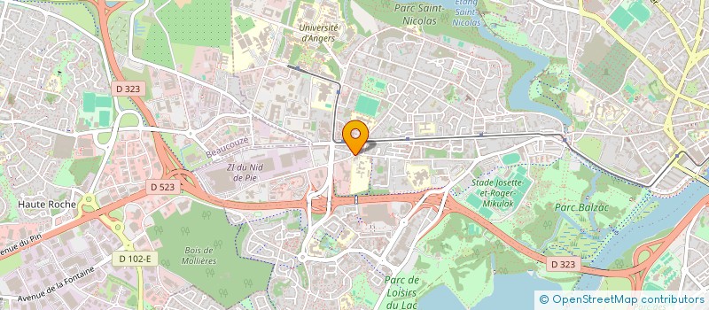 localisation de l'entreprise PAUTREL PHYSIOSTEO à ANGERS