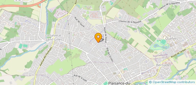 localisation de l'entreprise PAUVENJE  LA SALVETAT-SAINT-GILLES