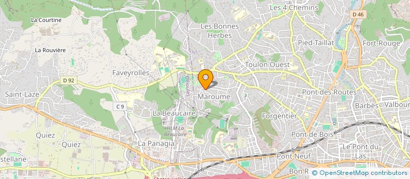 localisation de l'entreprise PAV 157  TOULON