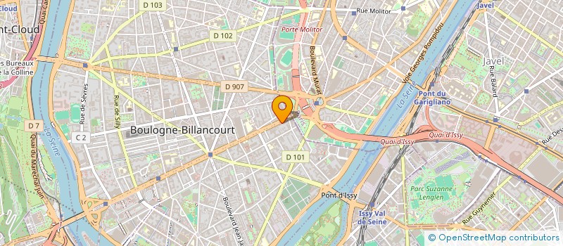 localisation de l'entreprise PAV à BOULOGNE-BILLANCOURT