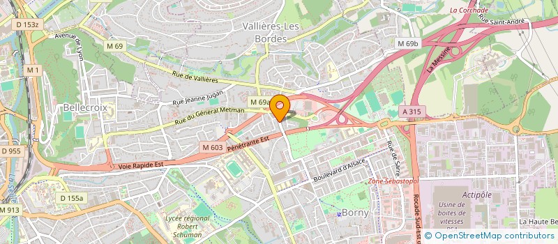 localisation de l'entreprise PAVAGE 57 à METZ