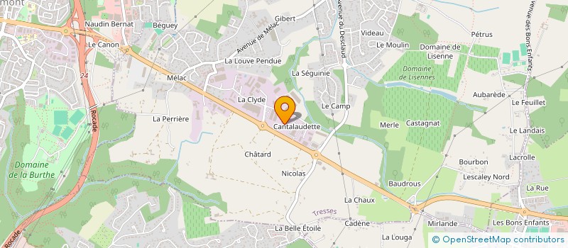 localisation de l'entreprise PAVAGE ET BETON D'AQUITAINE à TRESSES