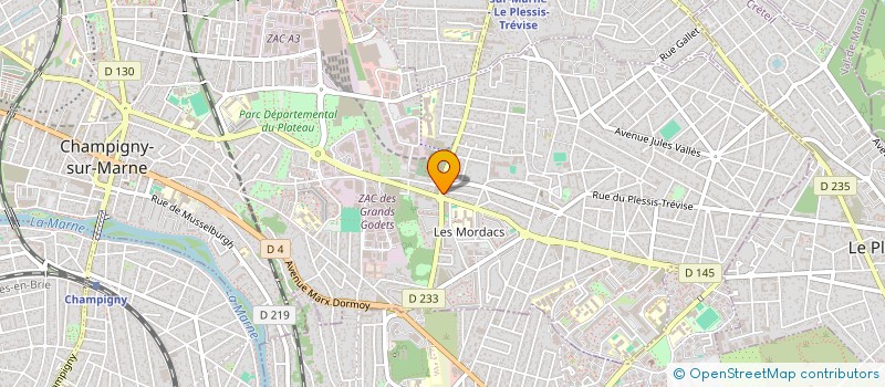 localisation de l'entreprise PAVAGE EXPRESS BTP  CHAMPIGNY-SUR-MARNE