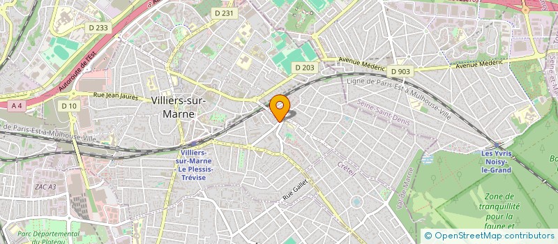localisation de l'entreprise PAVAGE TP EURL à VILLIERS-SUR-MARNE