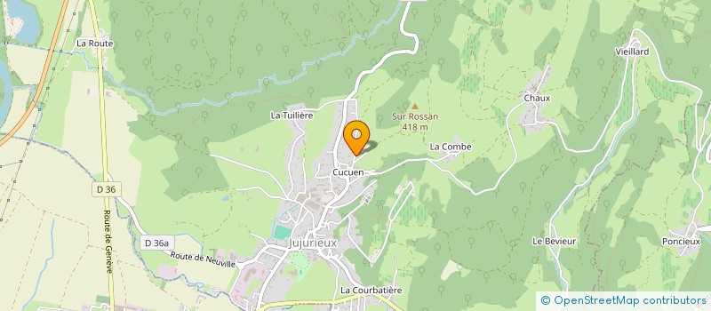 localisation de l'entreprise PAVAILLON PARTICIPATIONS à JUJURIEUX