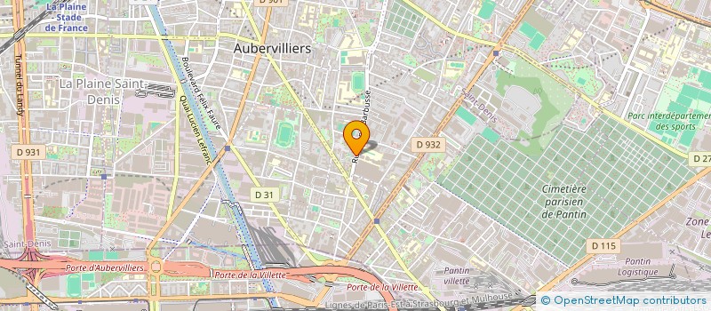 localisation de l'entreprise PAVAKS CONSTRUCTION à AUBERVILLIERS