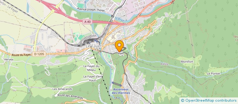 localisation de l'entreprise PAVAL  SAINT-GERVAIS-LES-BAINS