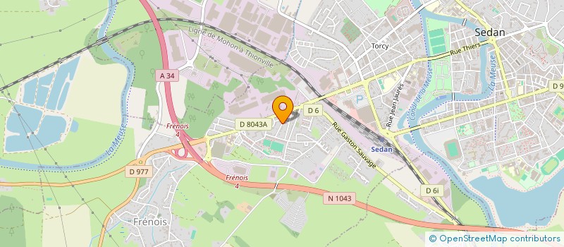 localisation de l'entreprise PAVAL INVEST  SEDAN