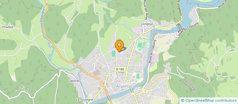 localisation de l'entreprise PAVALENO à ARGENTAT-SUR-DORDOGNE