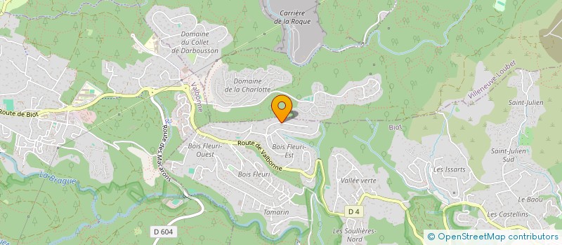 localisation de l'entreprise PAVALEX  BIOT