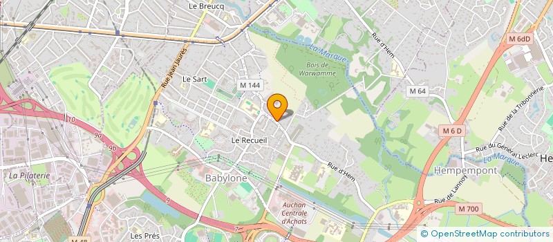 localisation de l'entreprise PAVALINA à VILLENEUVE-D'ASCQ