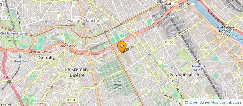 localisation de l'entreprise PAVALMA SERVICE S.A. à IVRY-SUR-SEINE