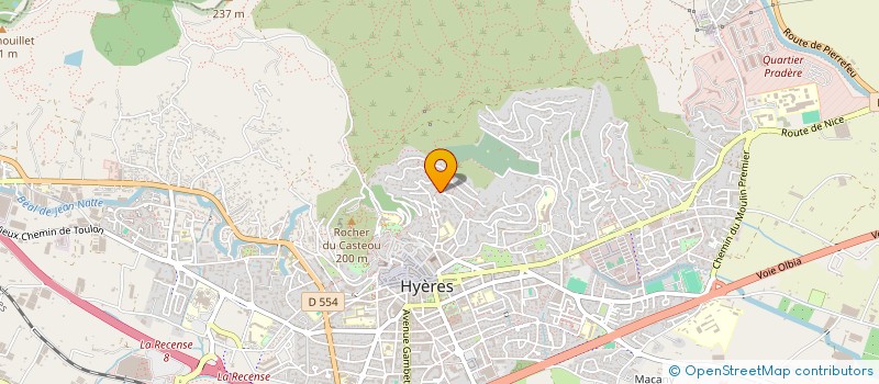 localisation de l'entreprise PAVANE à HYERES