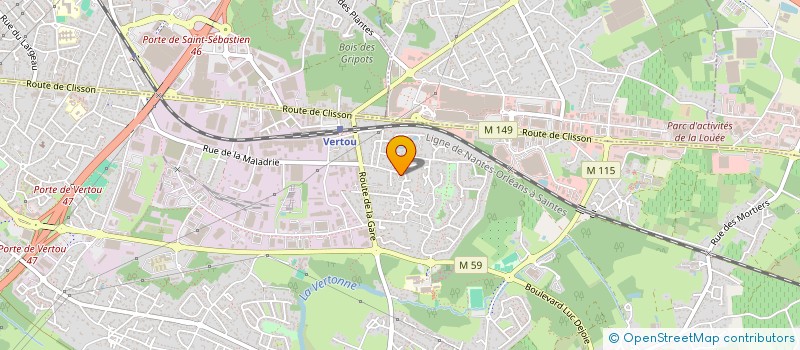 localisation de l'entreprise PAVANE  VERTOU