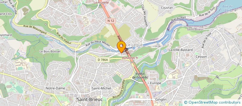 localisation de l'entreprise PAVANE IMMO à SAINT-BRIEUC