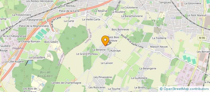 localisation de l'entreprise PAVARD PIERRE  JOUE-LES-TOURS