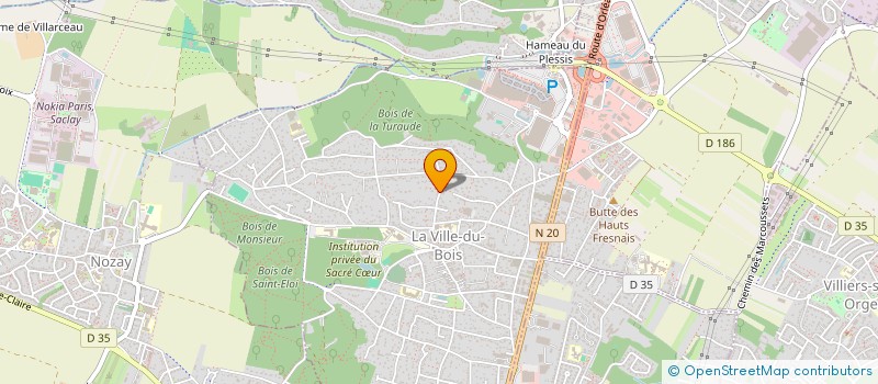 localisation de l'entreprise PAVE DS 91 à LA VILLE-DU-BOIS