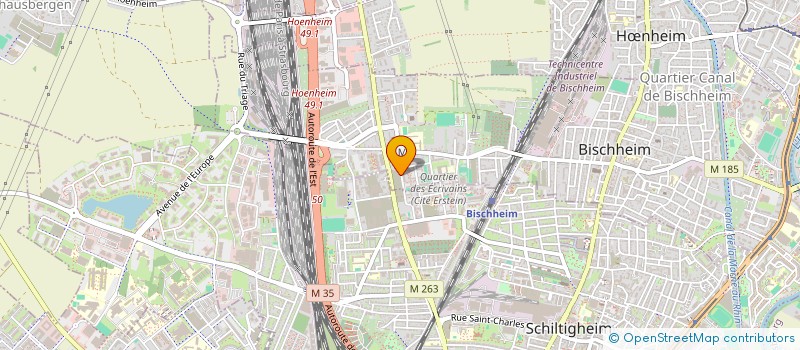 localisation de l'entreprise PAVE UNIVER à BISCHHEIM