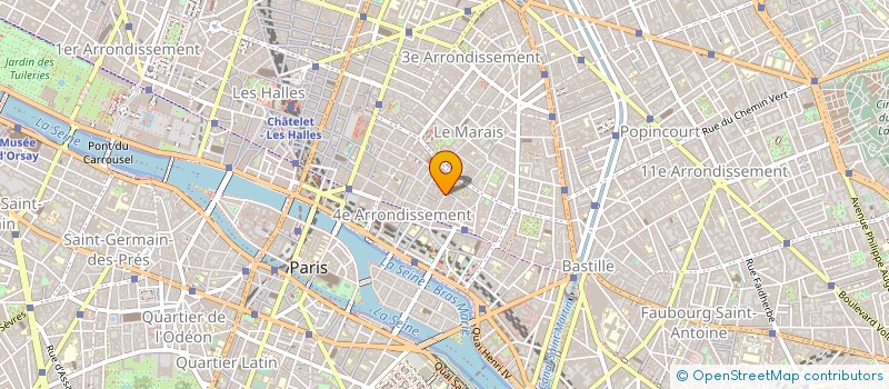 localisation de l'entreprise PAVEE à PARIS