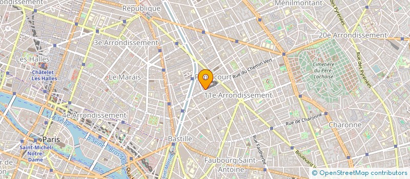 localisation de l'entreprise PAVEL TAXI'S à PARIS