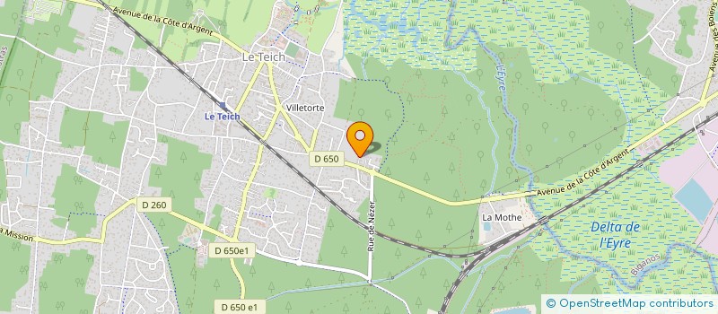 localisation de l'entreprise PAVELOJO  LE TEICH