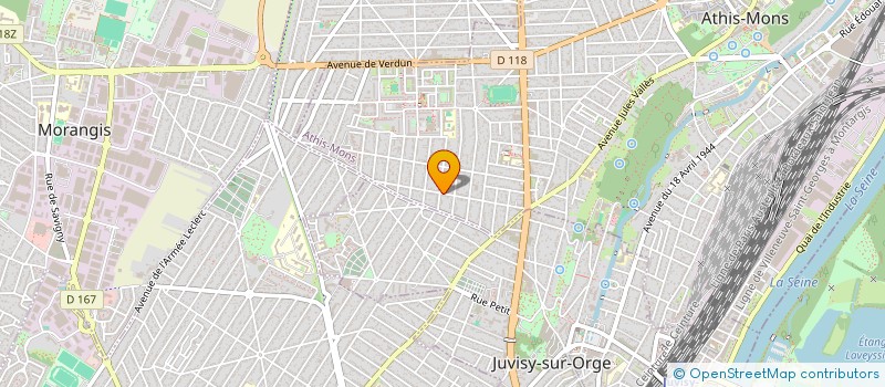 localisation de l'entreprise PAVEMY à ATHIS-MONS