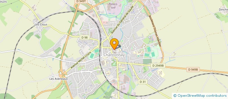 localisation de l'entreprise PAVEO INFORMATIQUE  CHANTONNAY