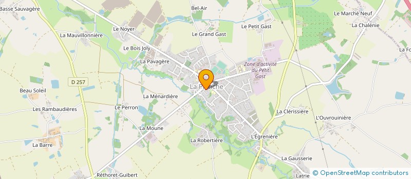 localisation de l'entreprise PAVEQUE  LA PLANCHE