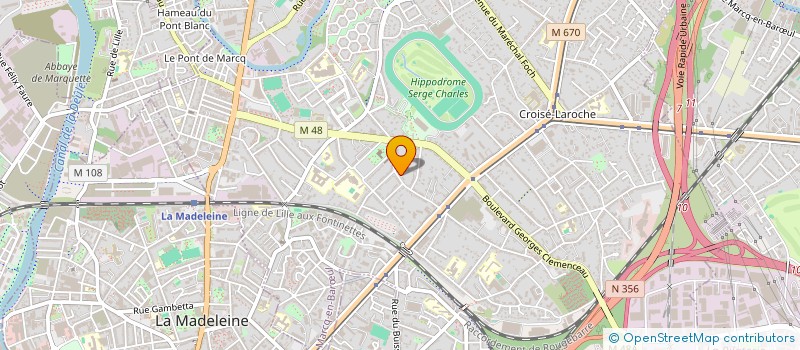localisation de l'entreprise PAVERLAND à MARCQ-EN-BARŒUL