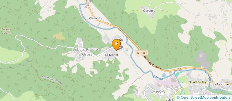 localisation de l'entreprise PAVES  DEBATS-RIVIERE-D'ORPRA