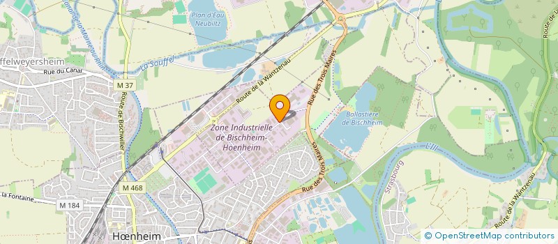 localisation de l'entreprise PAVES FLASH SARL à BISCHHEIM