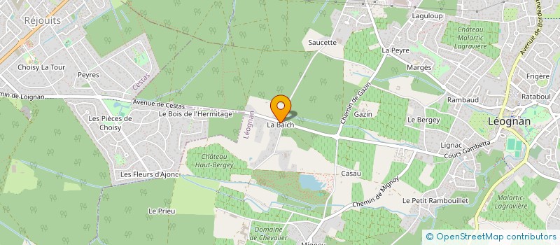 localisation de l'entreprise PAVESILO  LEOGNAN