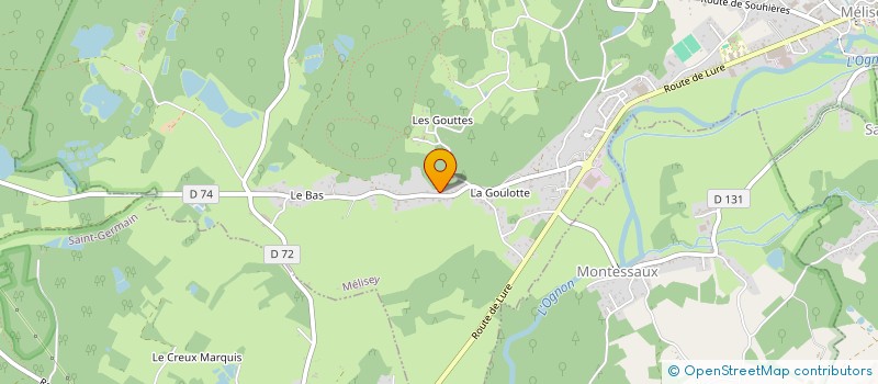 localisation de l'entreprise PAVEYOLA  MELISEY