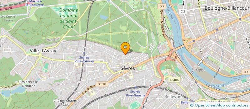 localisation de l'entreprise PAVHOLDDING à SEVRES
